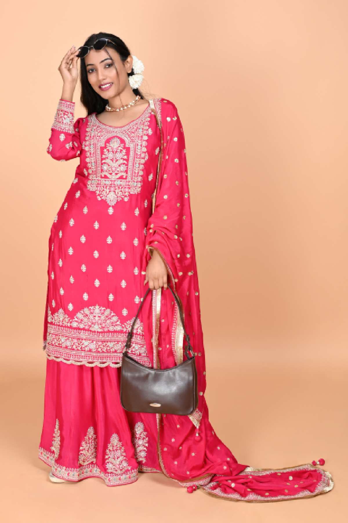 Straight Suit with Sharara